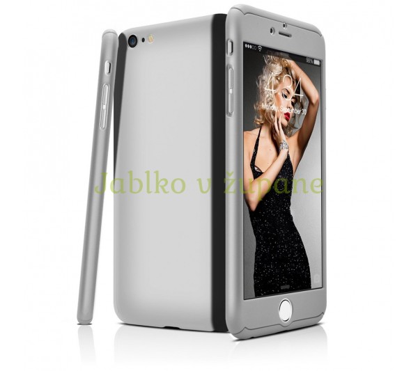 360° kryt iPhone 6 Plus/6S Plus - strieborný